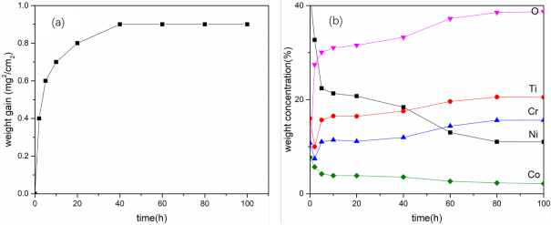 600°循環(huán)氧化100h結果 600°循環(huán)氧化100h結果