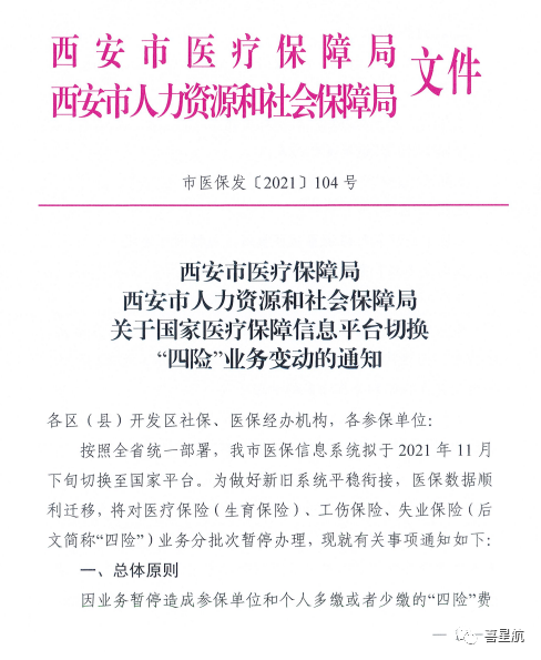 西安職工四險業(yè)務(wù)有重要變化?。?圖1)
